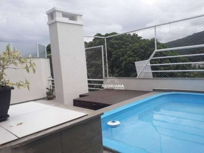 Cobertura com 3 dormitórios, 240 m² - venda por r$ 1.500.000,00 ou aluguel por r$ 6.680,00/mês - lagoa da conceição - florianópolis/sc