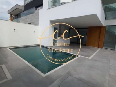 Recreio/art life-casa à venda triplex contemporânea 4 suítes, 310m², 2 vagas, piscina, sótão