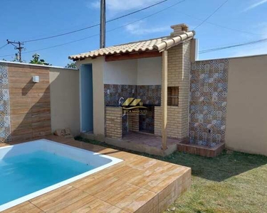 Linda casa de 2 quartos, piscina e área gourmet em Unamar, Tamoios - Cabo Frio - RJ