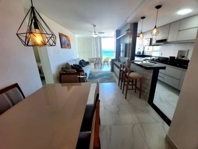 Apartamento mobiliado à venda em guarapari es na praia do morro prédio novo com fino acabamento, vista para o mar, lazer completo