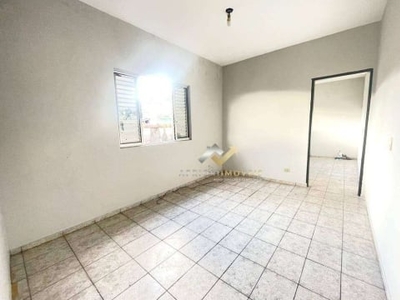 Casa com 1 dormitório para alugar, 45 m² por r$ 900,00/mês - vila suíça - santo andré/sp