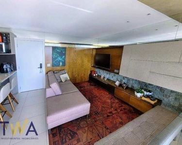 Apartamento com 1 dormitório para alugar, 62 m² por R$ 5.700/mês - Vila da Serra - Nova Li