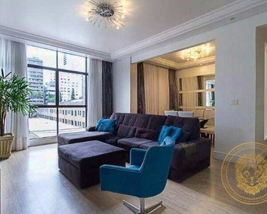 Apartamento com 3 dormitórios para alugar, 116 m² por R$ 6.255,00/mês - Centro - Curitiba