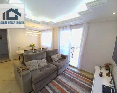 Apartamento com 3 dormitórios para alugar, 69 m² por R$ 3.327,24/mês - Vila Endres - Guaru