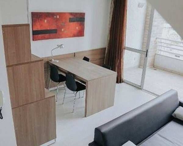 Apartamento Duplex com 1 dormitório para alugar, 60 m² por R$ 5.300,00/mês - Brooklin - Sã