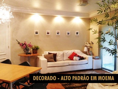 Apartamento em Moema MOBILIADO DECORADO - 3 dorm, sendo 1 suíte com ar