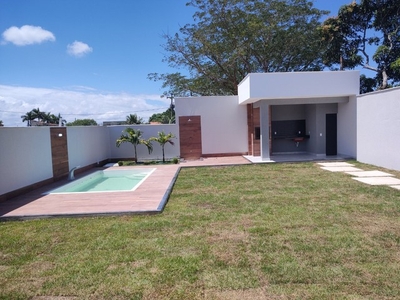 Casa com piscina quintal 3 quartos Jardim Atlântico Central - Maricá