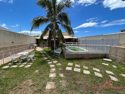 Casa Itaipuaçu, 3 quartos, piscina, churrasqueira, terreno 480m².