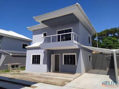 Casa para Venda em Saquarema, Itaúna, 3 dormitórios, 2 suítes, 3 banheiros, 1 vaga