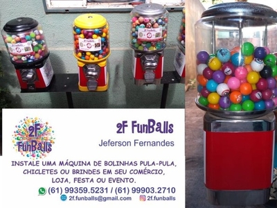 F.E.S.T.A.S ou E.V.E.N.T.O.S -> Com AS Vending Machines da 2F FunBalls!!