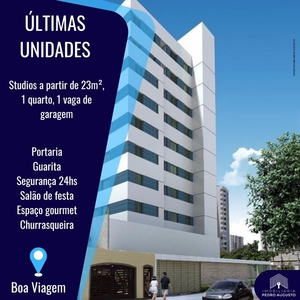 Flat para venda tem 31 metros quadrados com 1 quarto em Boa Viagem - Recife - PE