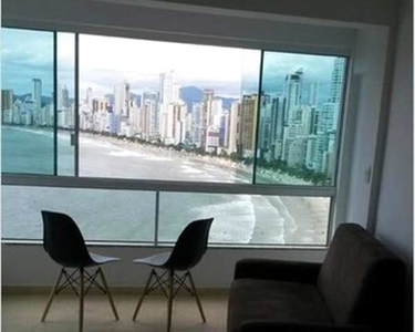 Luxuoso flat B. Camburiú frente para o mar, 18º andar, diária R$550,00