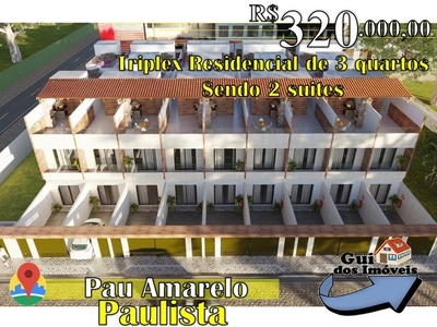 Triplex para venda possui 78m² com 3 quartos Sendo 2 Suites em Pau Amarelo - Paulista - 32