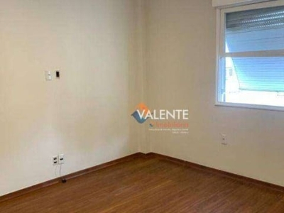 Kitnet com 1 dormitório para alugar, 36 m² por r$ 1.490,00/mês - centro - são vicente/sp