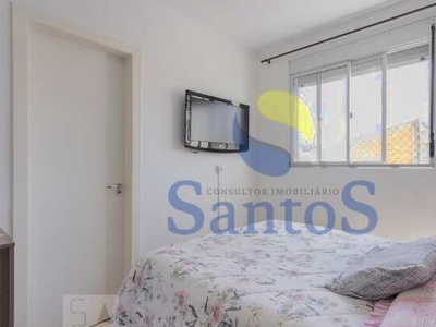 Santos vende 49m² 2 dormitórios, 1 suíte, banheiro social, living 2 ambientes, cozinha, á