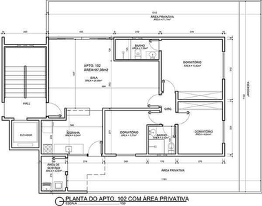 Apartamento com 3 quartos à venda no bairro Santa Cruz, 90m²