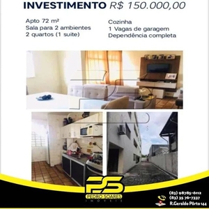 Apartamento à venda, 2 quartos, 1 suíte, Jaguaribe - João Pessoa/PB