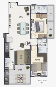 Apartamento com 2 dorms, Tupi, Praia Grande - R$ 564 mil, Cod: 9364