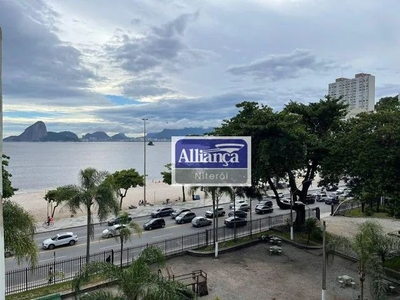 Frente Mar. Apartamento com 3 dormitórios à venda, 150 m² por R$ 1.490.000 - Icaraí - Nite