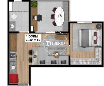 Apartamento com 1 quarto à venda no bairro Belenzinho, 34m²