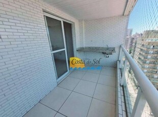 Apartamento com 2 dormitórios para alugar, 60 m² por r$ 2.700,00/mês - tupi - praia grande/sp