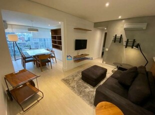 Apartamento de 80 m² com 1 dorm (suíte), 2 banheiros e 2 vagas na vila nova conceição