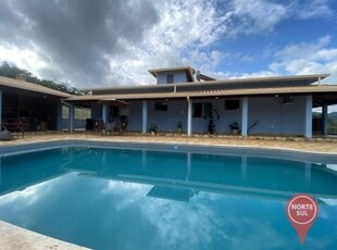 Casa em chácara com 4 quartos à venda, 250 m² por r$ 1.600.000 - condomínio quintas do rio manso - brumadinho/mg