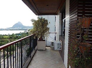 Cobertura com 3 quartos à venda, 183 m² por r$ 2.150.000 - humaitá - rio de janeiro/rj