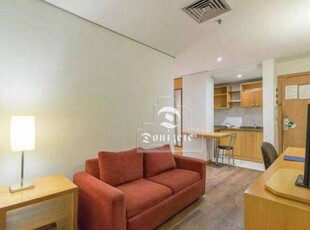 Flat com 1 dormitório à venda, 44 m² por r$ 250.000,00 - vila bastos - santo andré/sp