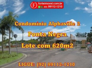 Lote de 620m2 no condominio alphaville 2