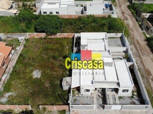 Terreno à venda, 608 m² por r$ 260.000,00 - enseada das gaivotas - rio das ostras/rj