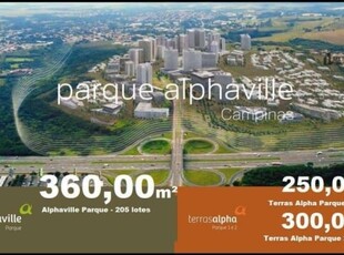 Terrenos parque alphaville campinas à venda, 250 m² por r$ 600.000 - parque dos jacarandás - campinas/sp