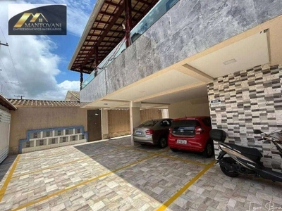 Casa com 2 dormitórios à venda, 81 m² por r$ 335.000,00 - caiçara - praia grande/sp