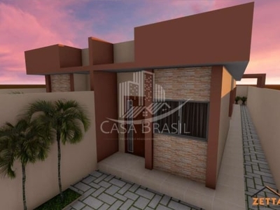 Casa térrea nova 64m² à venda em caraguatatuba- 2 dormitórios