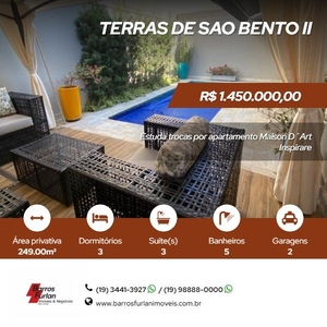 Casa em Condomínio - Limeira, SP no bairro Terras de São Bento II