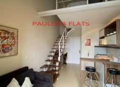 Flat com 1 quarto para alugar na rua sansão alves dos santos, 56, cidade monções, são paulo, 40 m2 por r$ 3.200