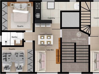Apartamento à venda em Glória com 47 m², 2 quartos, 1 vaga
