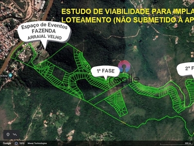 Fazenda em Arraial Velho, Sabará/MG de 620565m² à venda por R$ 2.999.000,00