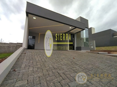 Casa à venda, com 147m² de área construída, com 3 quartos (sendo 1 suíte), no Condomínio Araçari, Parque Taua, Londrina, PR