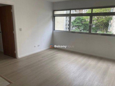 Apartamento com 3 dormitórios para alugar, 90 m² por R$ 6.076/mês - Moema - São Paulo/SP