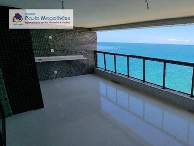 Apartamento com 4 suítes vista a mar permanente à venda, 287 m² por R$ 3.560.000 - Rio Ve