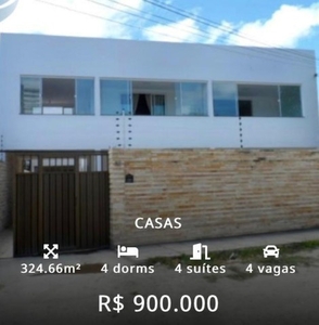 Casa para aluguel e venda possui 260 metros quadrados com 4 quartos sendo todos suítes 2 m