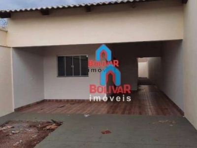 Casa com 3 dormitórios à venda, 128 m² por r$ 350.000,00 - paranaíba - itumbiara/go