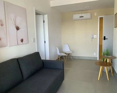 Alugo apto com 54 m2, mobiliado, 1 suite, lavabo, 1 vaga, lazer, em Boqueirão - Santos - S