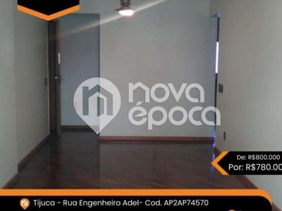 Apartamento com 2 quartos à venda na rua engenheiro adel, tijuca, rio de janeiro, 85 m2 por r$ 780.000