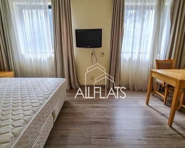 Flat com 1 dormitório para alugar, 32 m² por R$ 4.000/mês em Higienópolis - São Paulo/SP