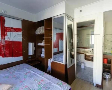 Flat com 1x dormitório e serviço na Av. Ibirapuera para locação imediata sem fiador e sem