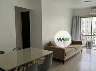 Apartamento Flat 2 Dormitórios Mobiliado Para Alugar, 58 m² por R$ 7.500/mês - Rua Batatae