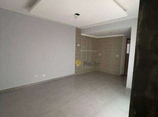 Cobertura com 2 dormitórios à venda, 87 m² por r$ 440.000,00 - vila scarpelli - santo andré/sp