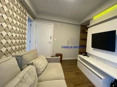 Alugar apartamento 1 quarto 1 vaga com lazer na Ponta da Praia Santos SP